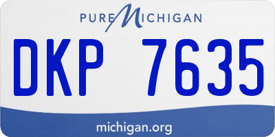 MI license plate DKP7635