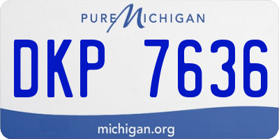 MI license plate DKP7636