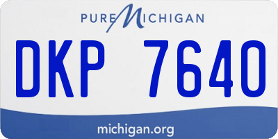 MI license plate DKP7640