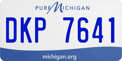 MI license plate DKP7641