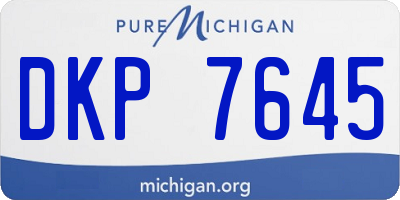 MI license plate DKP7645