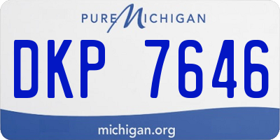 MI license plate DKP7646