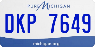 MI license plate DKP7649