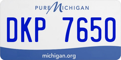 MI license plate DKP7650