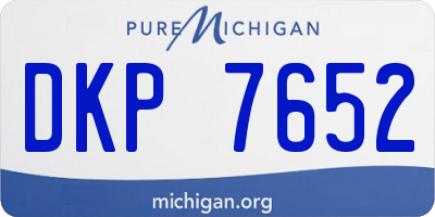 MI license plate DKP7652
