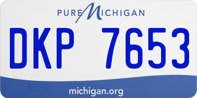 MI license plate DKP7653