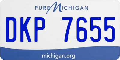 MI license plate DKP7655