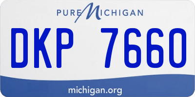 MI license plate DKP7660