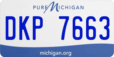 MI license plate DKP7663