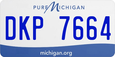 MI license plate DKP7664