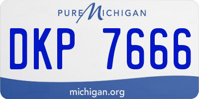 MI license plate DKP7666