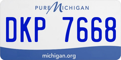 MI license plate DKP7668