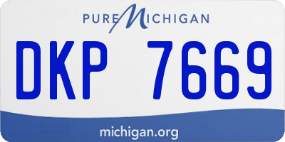 MI license plate DKP7669