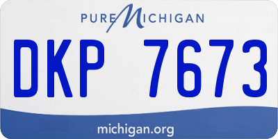 MI license plate DKP7673