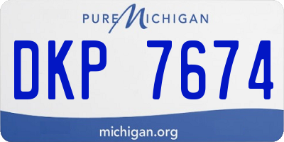 MI license plate DKP7674