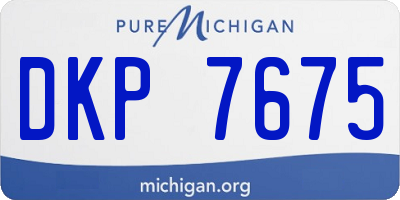 MI license plate DKP7675