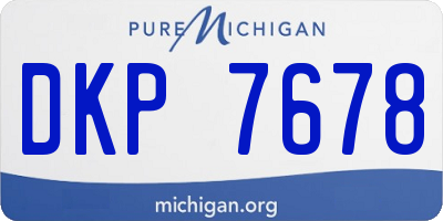 MI license plate DKP7678