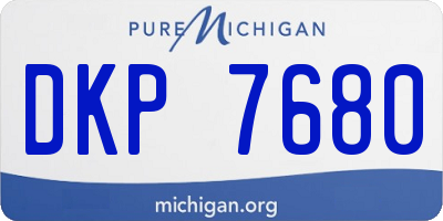 MI license plate DKP7680