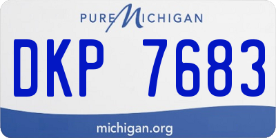 MI license plate DKP7683