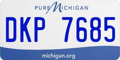 MI license plate DKP7685