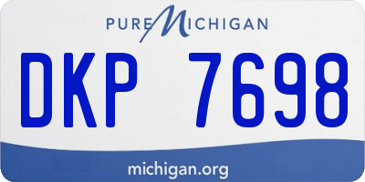 MI license plate DKP7698