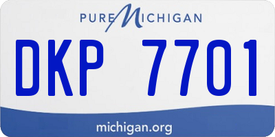MI license plate DKP7701