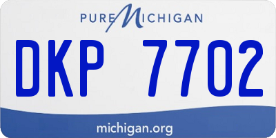 MI license plate DKP7702