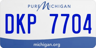 MI license plate DKP7704