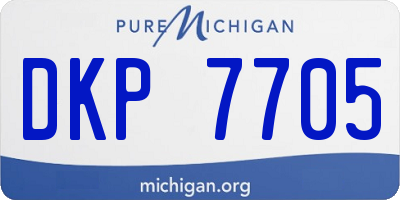 MI license plate DKP7705