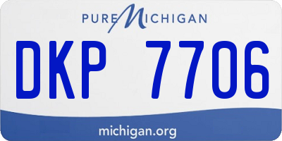 MI license plate DKP7706