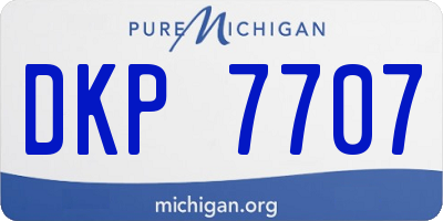 MI license plate DKP7707