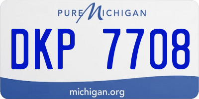 MI license plate DKP7708