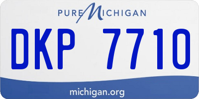 MI license plate DKP7710