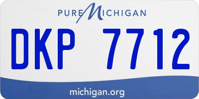 MI license plate DKP7712