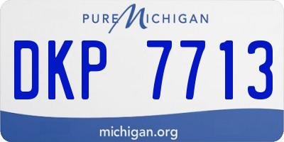 MI license plate DKP7713