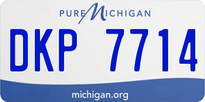 MI license plate DKP7714
