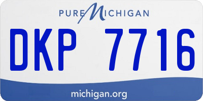 MI license plate DKP7716