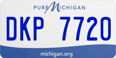 MI license plate DKP7720