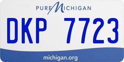 MI license plate DKP7723
