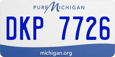 MI license plate DKP7726