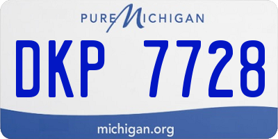 MI license plate DKP7728