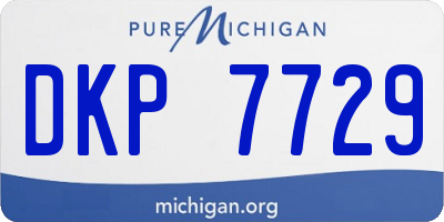 MI license plate DKP7729