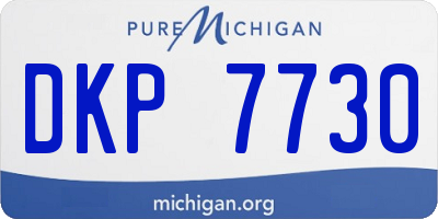 MI license plate DKP7730