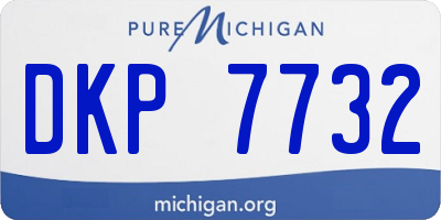 MI license plate DKP7732