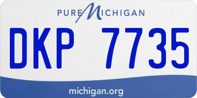 MI license plate DKP7735