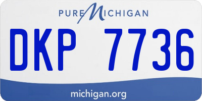 MI license plate DKP7736