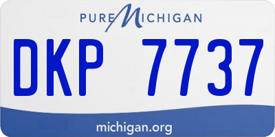 MI license plate DKP7737