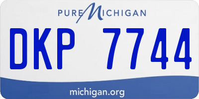MI license plate DKP7744