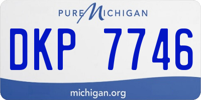 MI license plate DKP7746