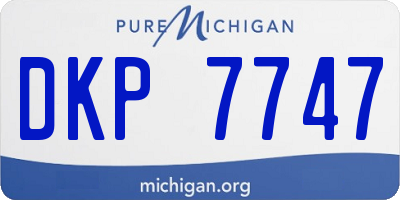 MI license plate DKP7747